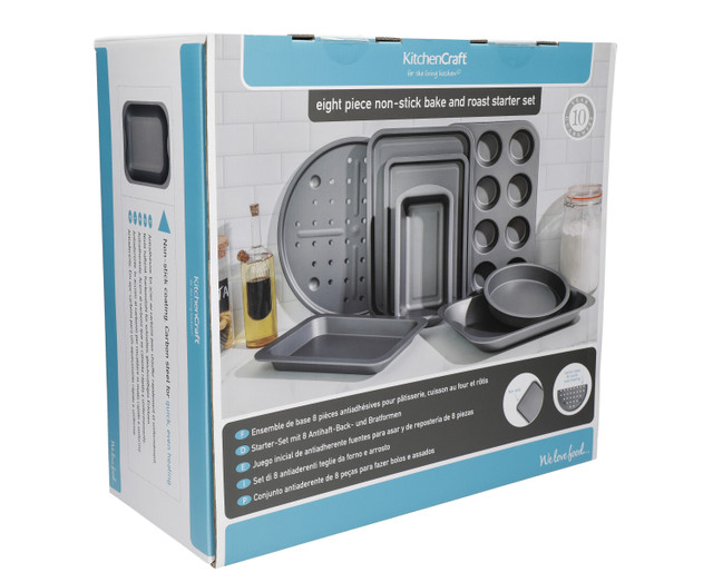 KitchenCraft 8-Piece Non-Stick Roasting and Baking Set