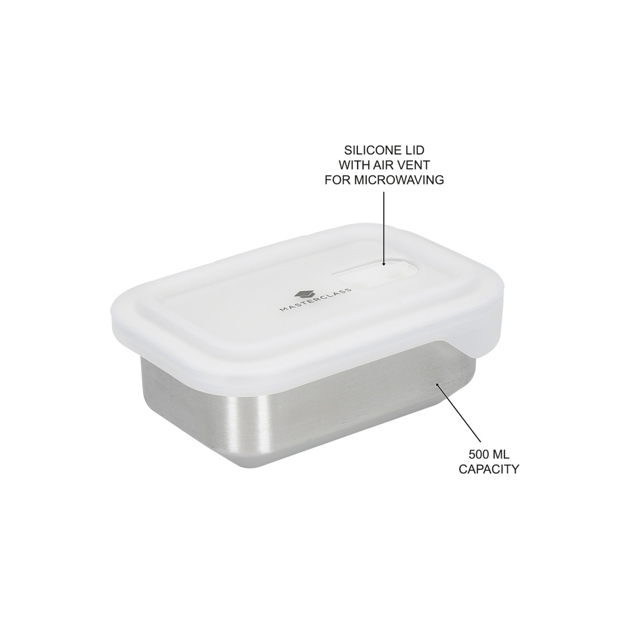 MasterClass All in One Stainless Steel Container, Various Sizes 500ml-1000ml - Image 12