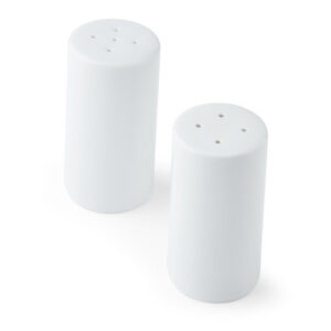 Mikasa Chalk Porcelain Salt and Pepper Shakers SET, White 8cm