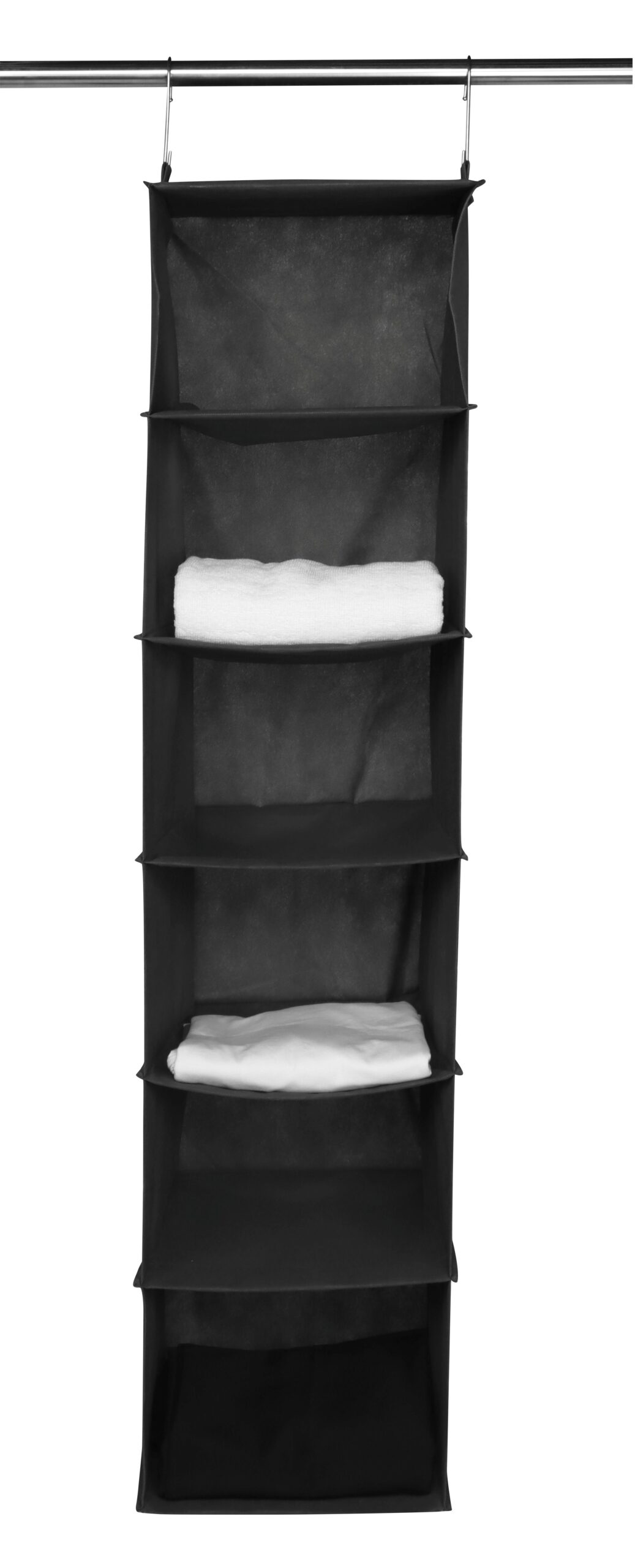 Space Logic 6-Shelf Hanging Organiser Midnight Black - Image 2