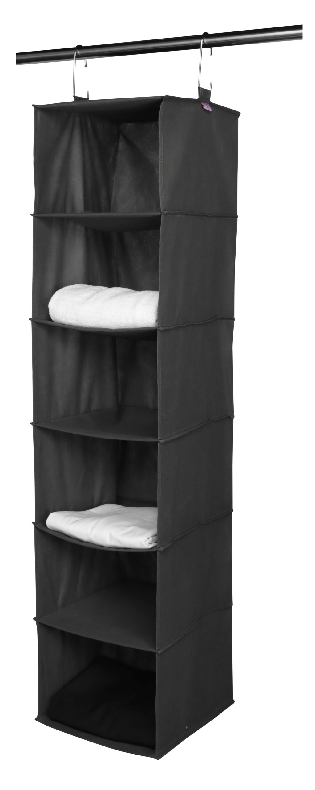Space Logic 6-Shelf Hanging Organiser Midnight Black