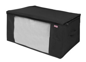 Space Logic Blanket Storage Tote Midnight Black