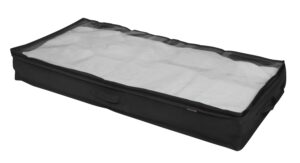 Space Logic Underbed Storage Tote Midnight Black