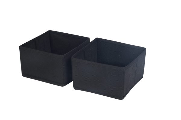 Space Logic Drawer & Closet Caddy Small Twin Pack Midnight Black - Image 2