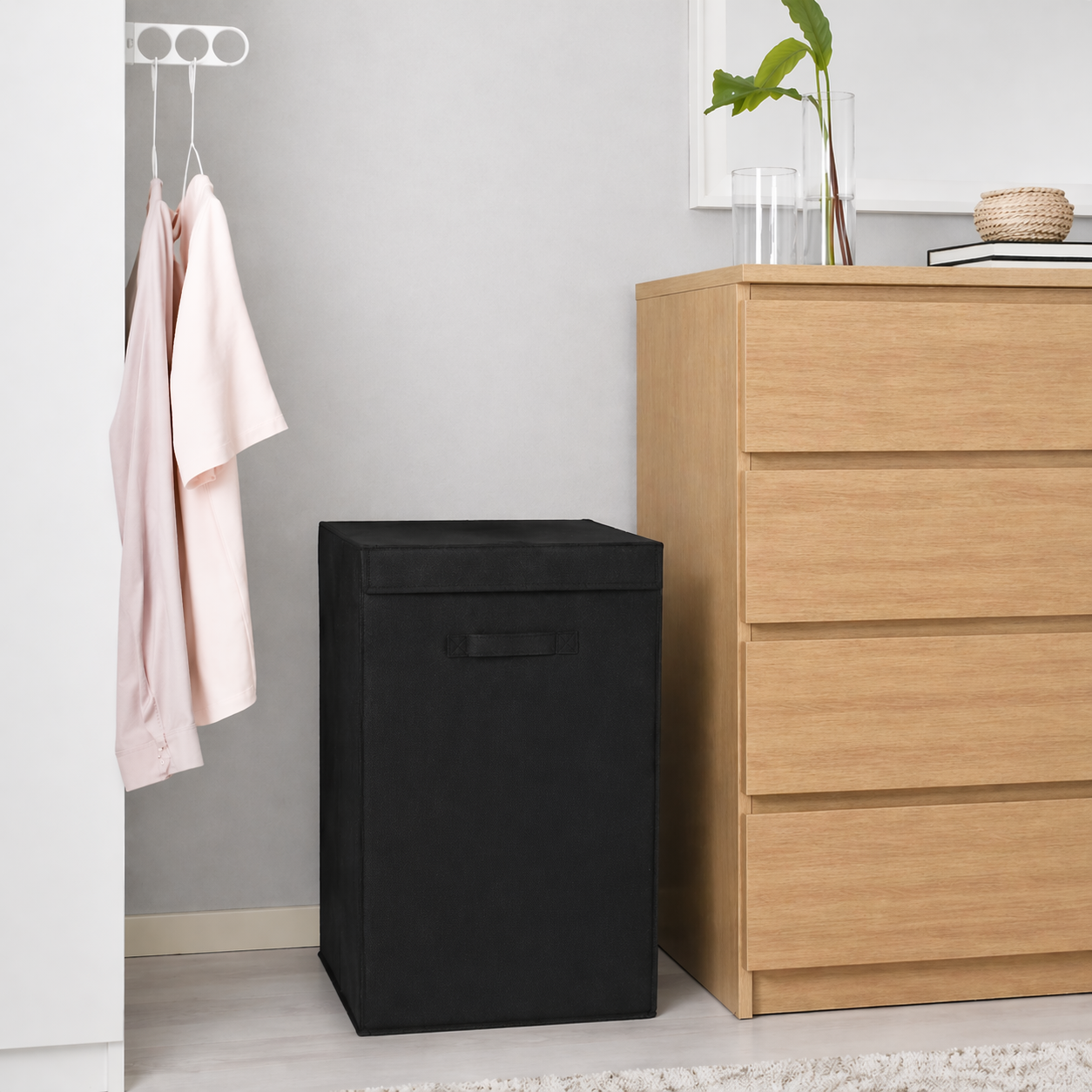 Space Logic Laundry Hamper Midnight Black 75L - Image 2