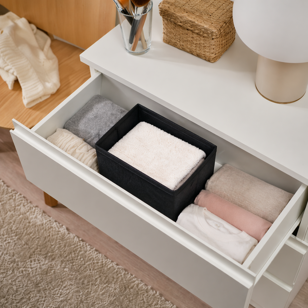 Space Logic Drawer & Closet Caddy Small Twin Pack Midnight Black - Image 3