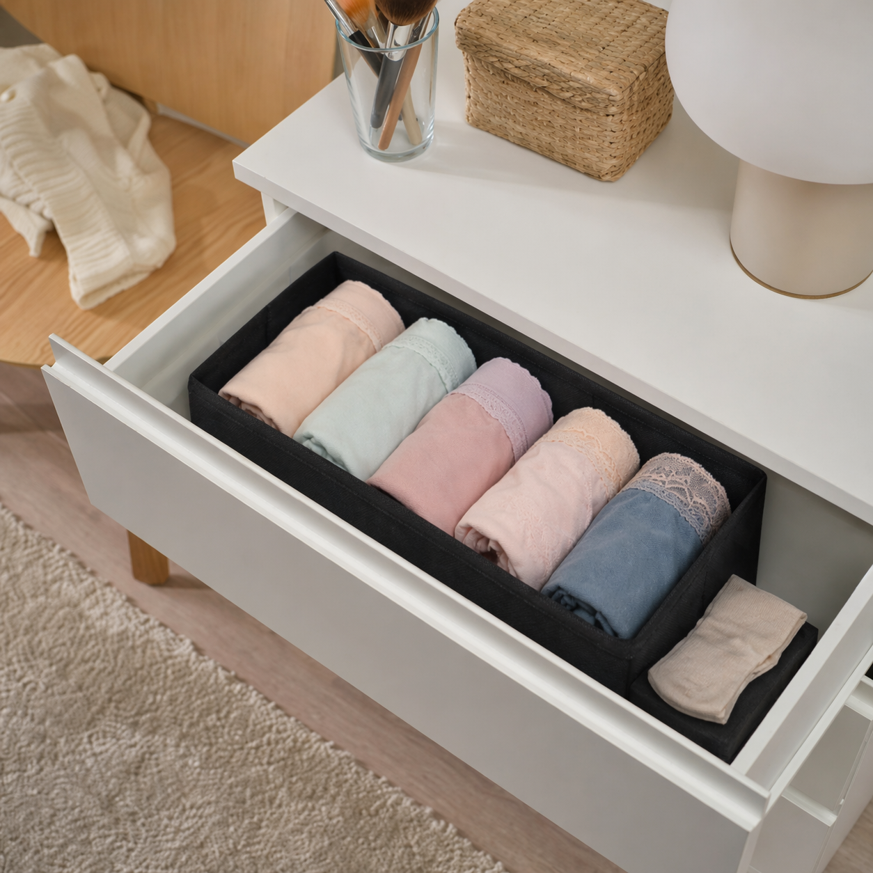 Space Logic Drawer & Closet Caddy Medium Midnight Black - Image 3
