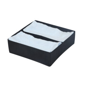 Space Logic Drawer & Closet Caddy Large Twin Section Midnight Black